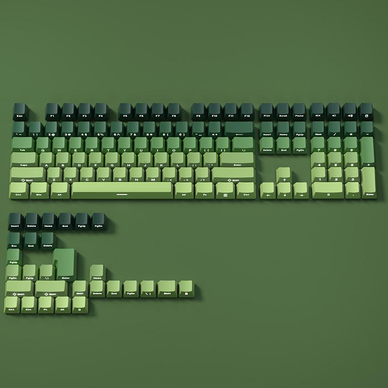 Xiaomi Градиентные кейкапы с боковой печатью, просвечивающие, PBT Double Shot, профиль OEM для MX-переключателей, игровая клавиатура, 130+ кейкапов