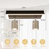 Plafonnier - NETTLIFE - Spot LED plafond 2 flammes - GU10 - 25W - Noir