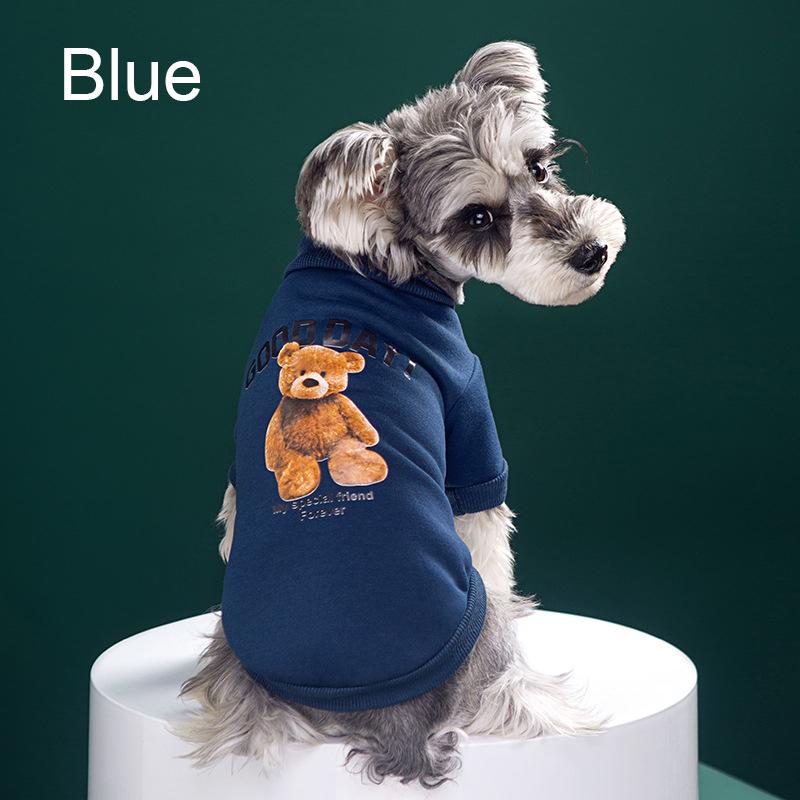 Pet Dogs Clothes Bear Pattern Dogs Winter Cute Costume Pet Shirt Puppy Clothes Pet Vest Pet Clothes Dog Sport Shirt XS-XXL