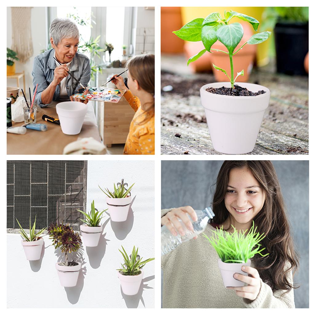 20 шт. 5,5 см WeißEr Tontopf FüR Pflanze Терракотовый Pflanztopf Mit Drainageloch Topf WeißE Terrakotta-TöPfe SukkulententöPfe Klei