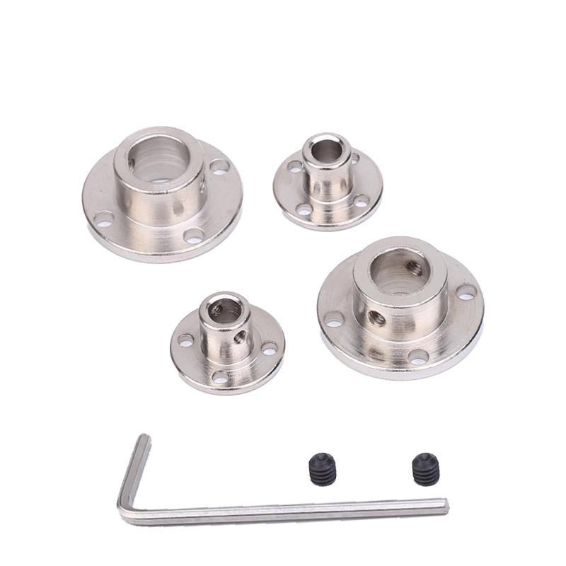 4pcs Flange Coupling Motor Guide Shaft Coupler Motor Connector Power Tools Accessories Plug 6mm 8mm With Screws Flange Coupling