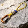 Braided Rope Water Bottle Lanyard Zinc Zinc Alloy Carabiner Hook Essential Key Chain Lanyard  Mountaineering