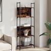 VidaXL 5-Tier Bookcase Smoked Oak 60.5x24x166.5 Cm 838865