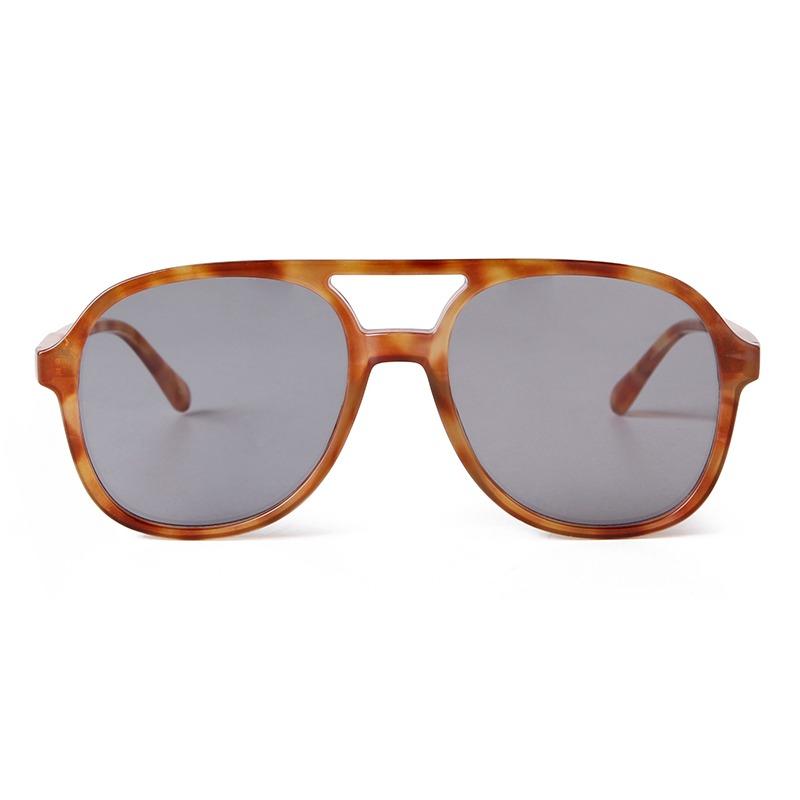 Модные винтажные желтые очки-авиаторы для женщин и мужчин, ретро, черепаховая оправа, двойной мост, квадратные авиационные солнцезащитные очки, UV400 S227