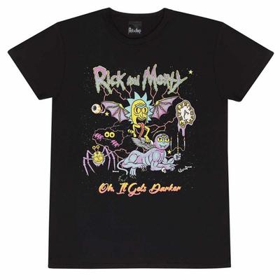 Rick And Morty Футболка унисекс для взрослых «О, становится темнее»