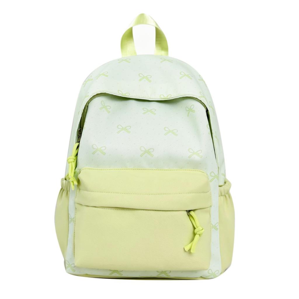 Schoolbag new high-value Japanese fresh and sweet literary and cute bow backpack junior high school students lightweight travel backpack