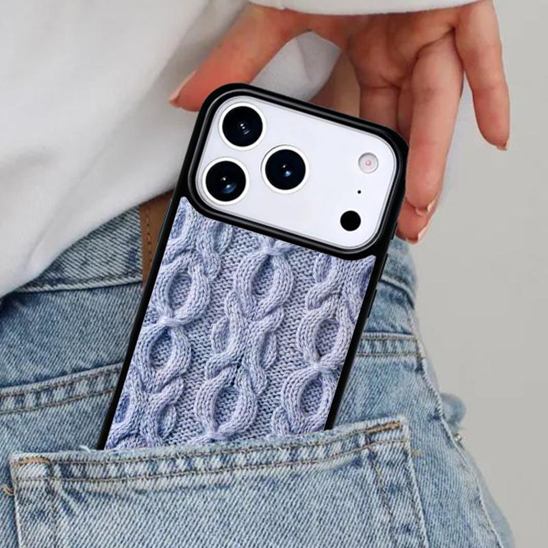 Чехол для телефона для iPhone 17ProMax 12 13 14 15 16e 17 Pro Max Plus Air Cover, связанный крючком, спицами, для шитья