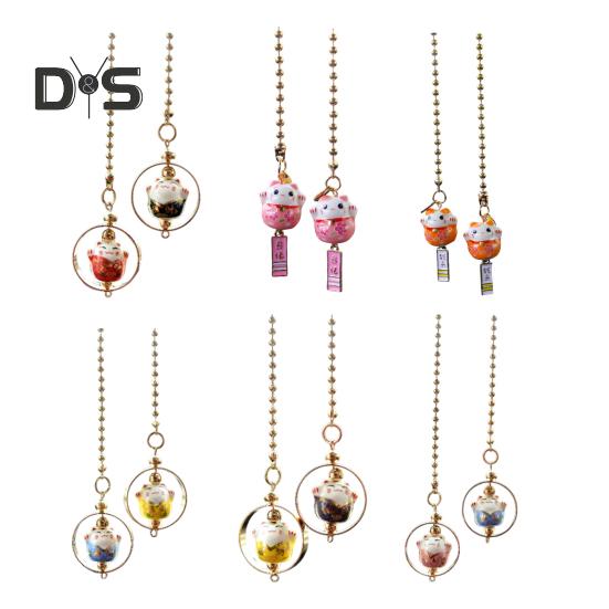 Подвеска для зеркала заднего вида, подвесные аксессуары для салона автомобиля, легко вешать, очаровательный внешний вид, подвесное украшение в виде счастливого кота