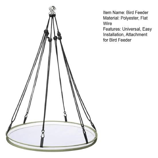 Birdseed Catcher Tray Universal Bird Feeder Attachment Hanging Hoop Platform for Hummingbird Feeders Bee Feeder Garden Accessories