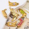 5pcs/lot Stainless Steel Gold Color PVD Plated Boots Charms Pendant DIY Necklace Bracelet Earring Jewelry Making Accessories
