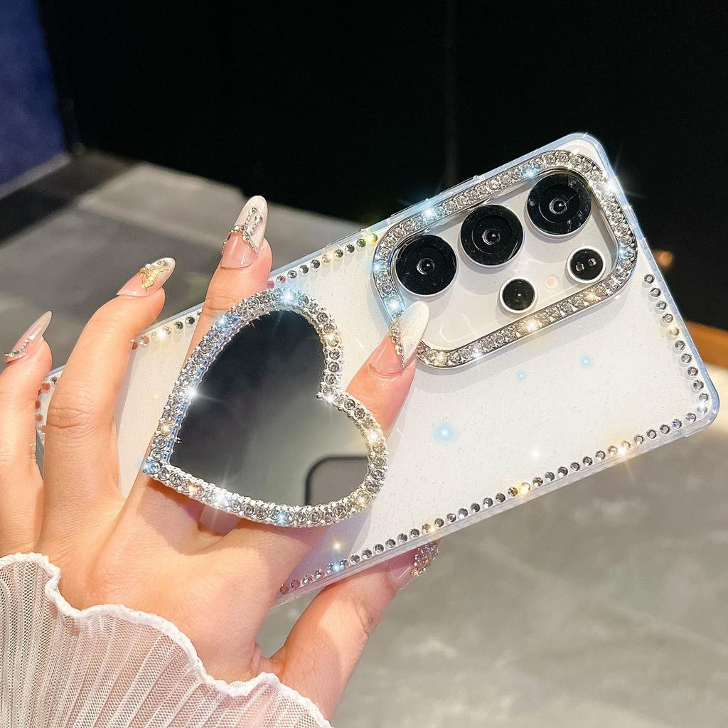 Применимо к iPhone17Pro боковой чехол для мобильного телефона с блестками Samsung S26Ultra жесткий чехол A57 Apple 16PM задний чехол
