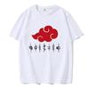Men Women T Shirt Women Tee Boys Girls Top Adults Children Parent Child Cotton kid Tshirts Naruto Akatsuki Red Cloud Anime Tee