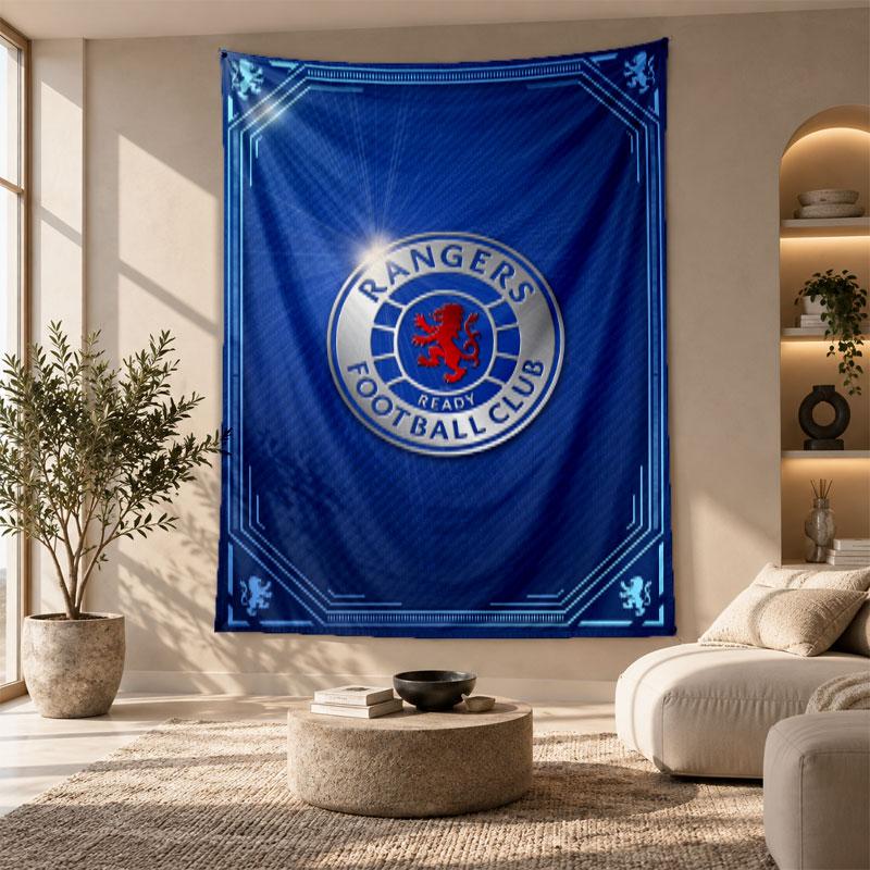 Decorative Tapestry,Rangers FC Printed Wall Art, Lightweight Wall Hanging For Bedroom Background