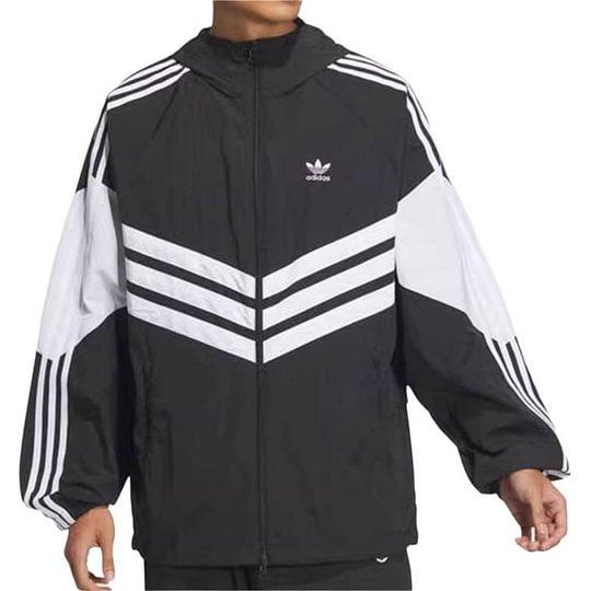adidas Ветровка Adicolor Ретро с логотипом Three Stripes Куртка с капюшоном JM7260
