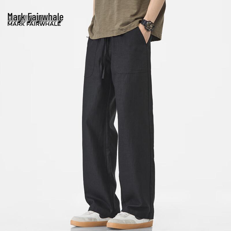 Мужские дышащие брюки прямого кроя из смеси рами Mark Fairwhale