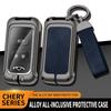 Кожаный чехол для ключей из цинкового сплава, защитный чехол для Chery Tiggo 3 5X 4 8 Glx 7 2019 2020 с брелоком, аксессуары для авто ключей