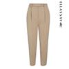 ELLASSAY High-Waisted Slim-Fit Acetate Blend Trousers