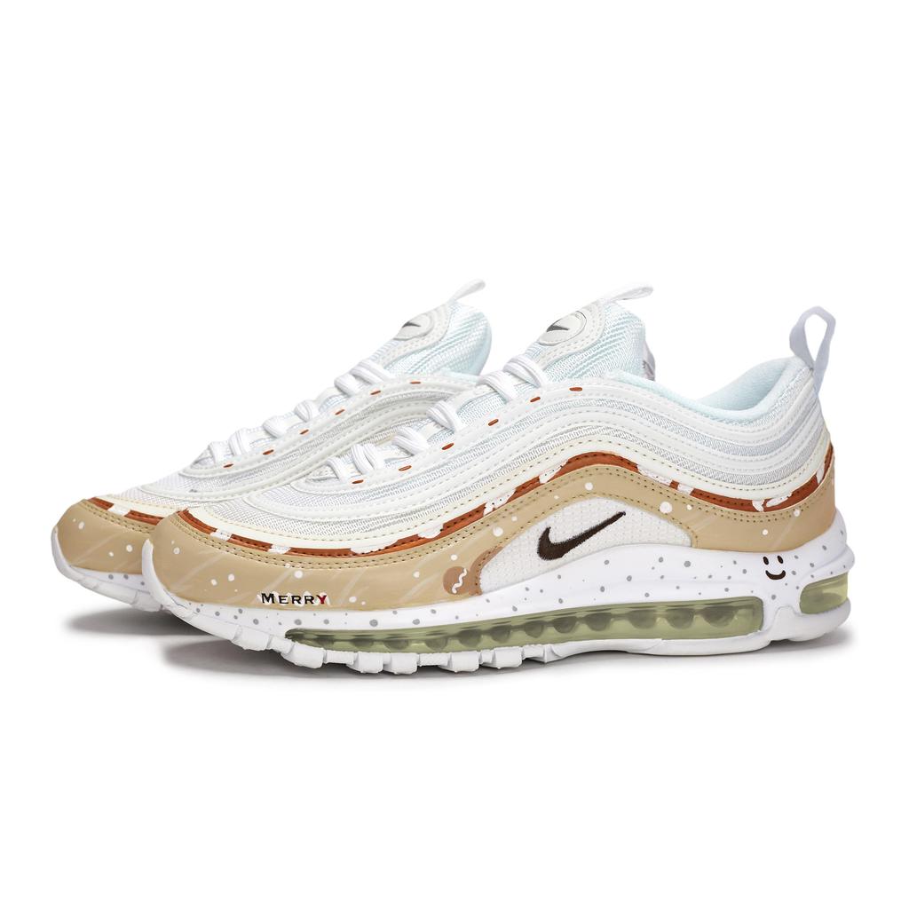 Nike Кроссовки Air Max 97, износостойкие, низкие, для бега, унисекс, белые 921826-101(Team80-S-BOX)