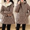 Winter Jacket Parkas Women Coat Fur Collar Hooded Overcoat Female Jacket Parka Thick Warm Cotton Padded Outwear