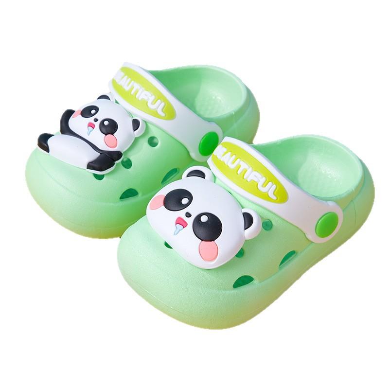 Cartoon Panda New Summer Cute Children's Sandals Soft Sole Boys' and Girls' Non-Slip Lightweight Clogs