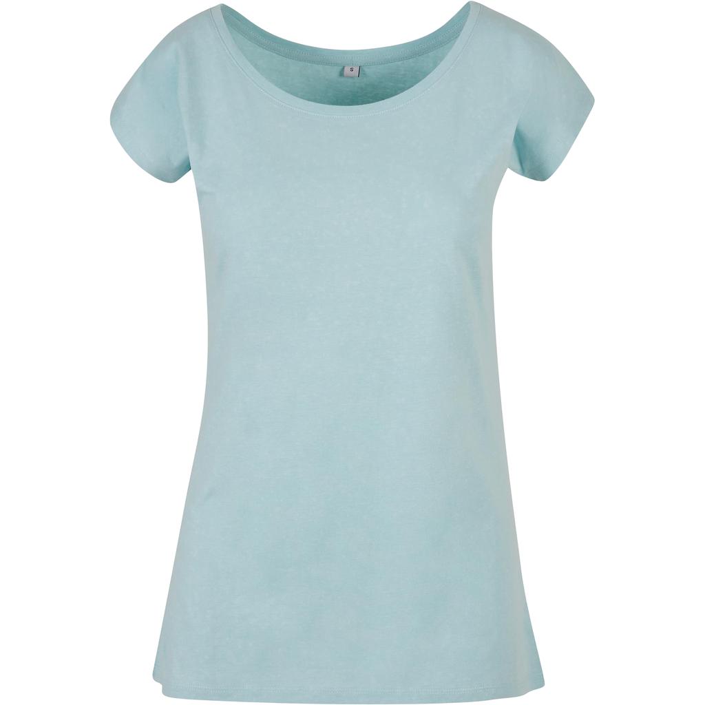 Build Your Brand Womens/Ladies Wide Neck T-Shirt