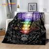 Мягкое плюшевое одеяло Rainbow 7 Chakra Mandala Bohemia, фланелевое одеяло, покрывало для гостиной, спальни, кровати, дивана, чехла для пикника