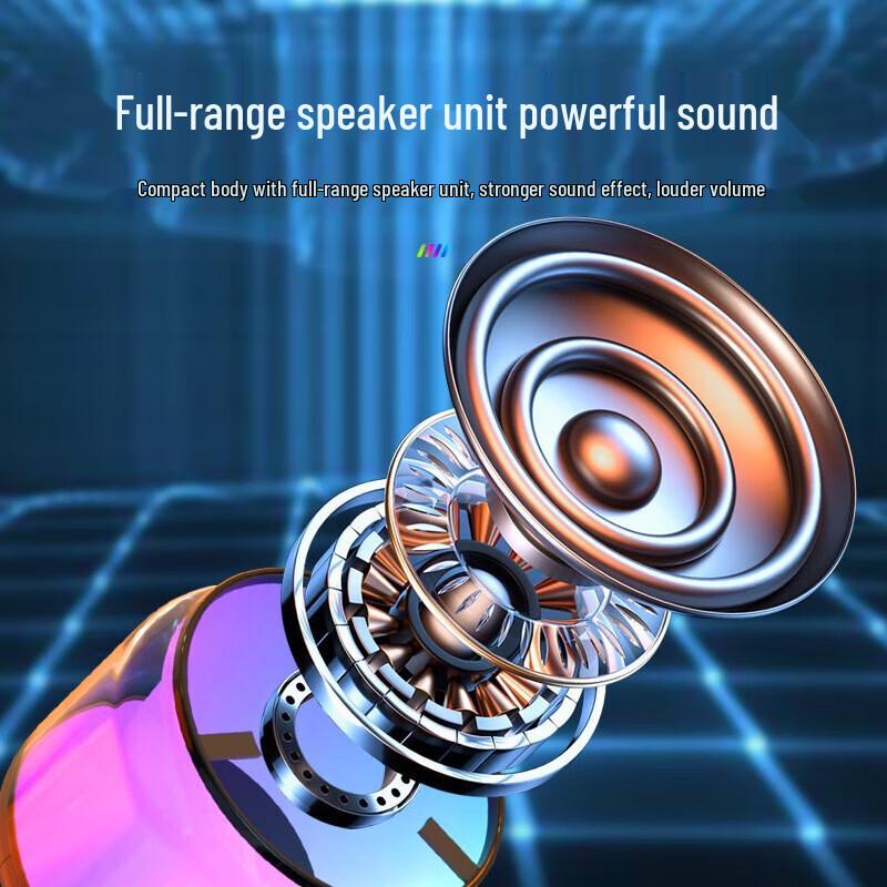 Bach Johann S17 Портативная HIFI Bluetooth-колонка с RGB-подсветкой, штепсель CN (адаптер в комплекте)