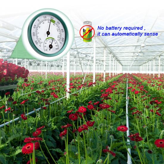 Термогигрометр с 2 указателями, батарея не требуется, автоматическое определение четкой шкалы, настенный высокоточный измеритель влажности для дома