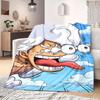 Плед с принтом из аниме OnePiece Теплый Уютный Фланелевый Плед Подходит для Спален, Диванов, Кроватей, Стульев, Пикников, Путешествий