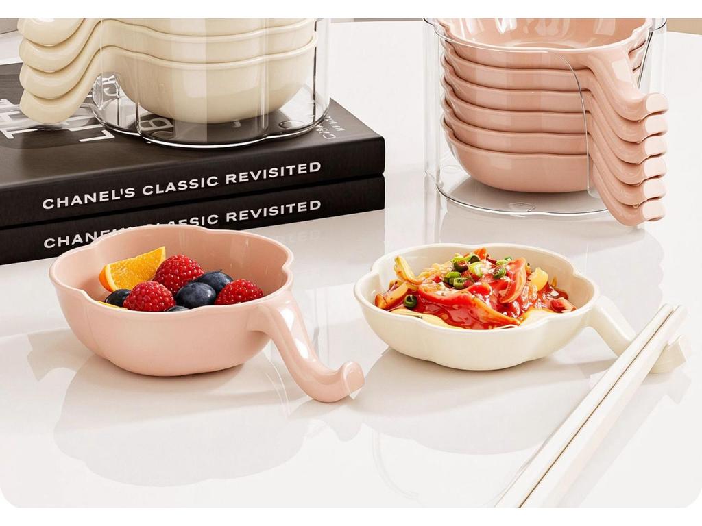 Молочно-белая фуфу маленькая тарелка для приправ в виде цветка с коробкой для хранения