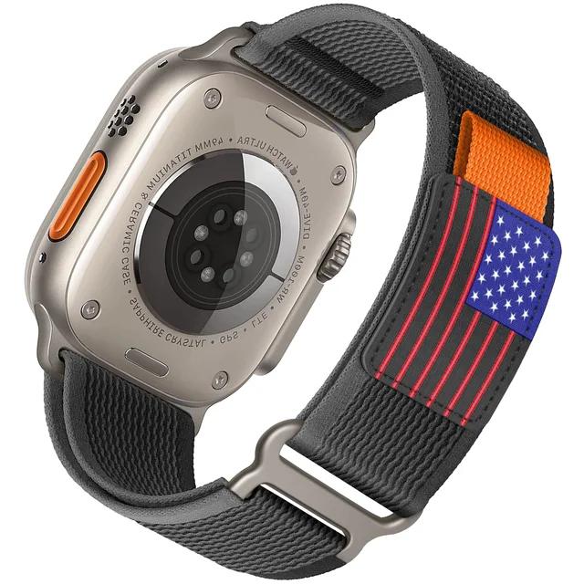 Ремешок Trail loop для Apple Watch Bands 49мм 44мм 40мм 41мм 45мм 42мм 46мм correa bracelet iWatch series 7 se 8 9 10 11 Ultra2 3