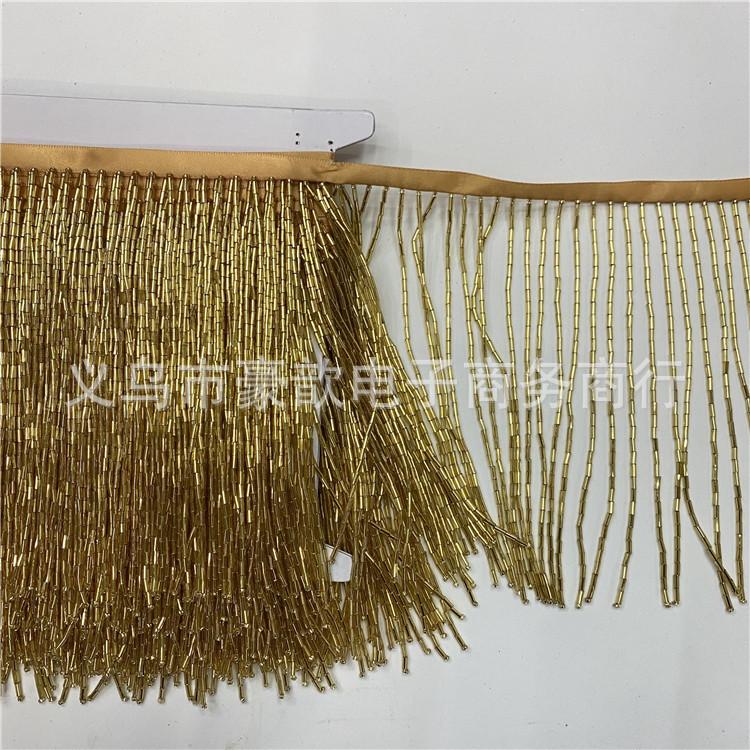 15Cm Long Handmade Beaded Tassel Row Beard Lace Textile Accessories Dance Clothes Hanging Spikes Dress Decorative Accessories