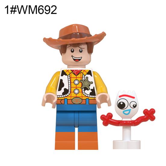 WM6060 Buzz Lightyear Woody Minifigure Building Blocks Kids Gift Collectible