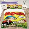 Popeye Pattern Bedding uilt Set uilt Cover Pillowcase Home Decoration Birthday Gift (1 * duvet cover + 2 * pillowcase without core)116
