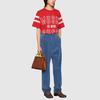 Gucci Футболки Мужские Красные С Круглым Вырезом Умеренные 655459-XJDXN-6057