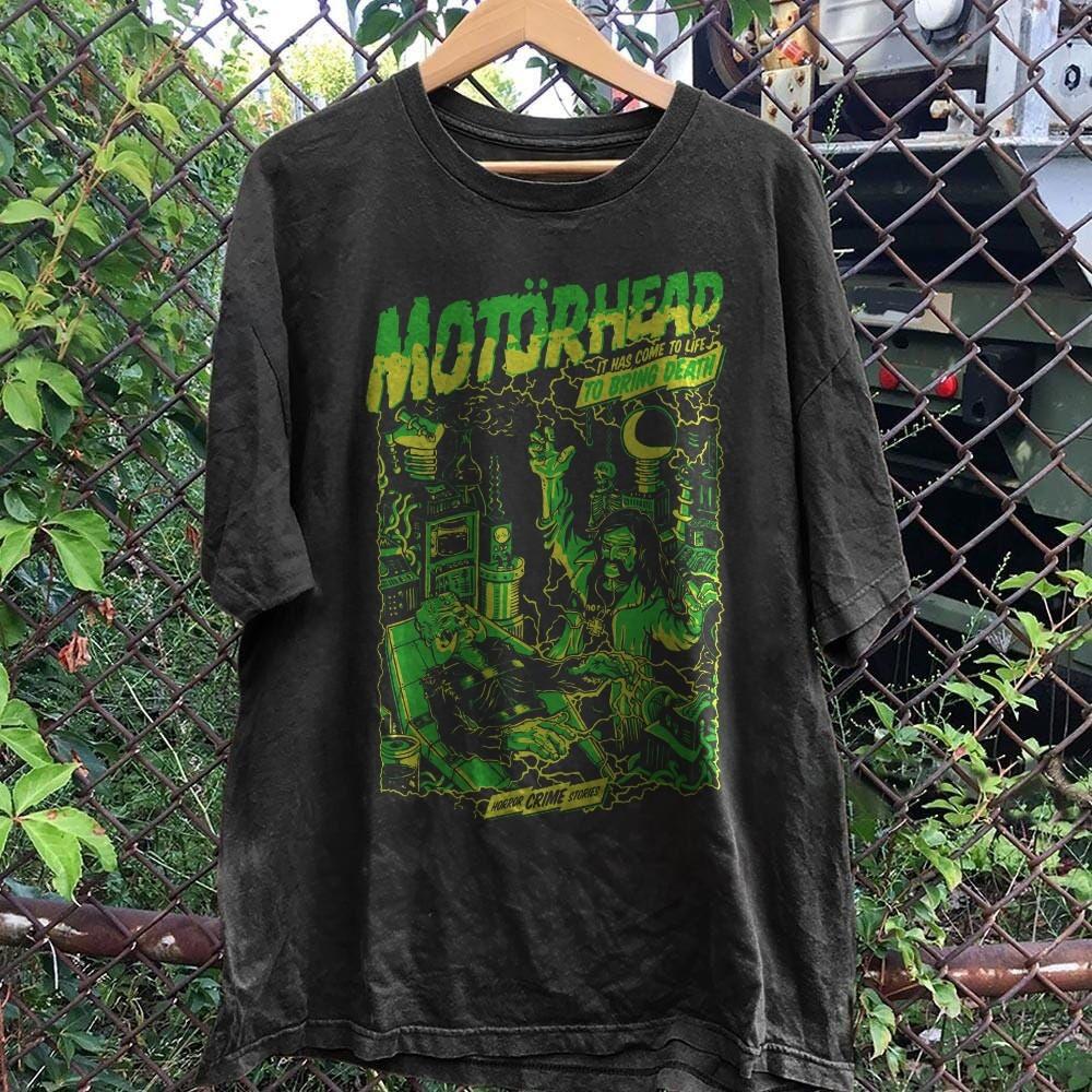 Motorhead Is Has Come To Life T-Shirt Black New Vintage Style Unisex Tee S-5XL