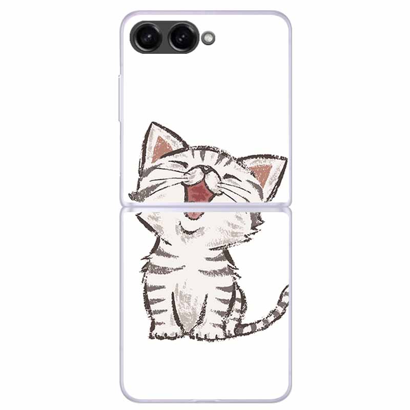 For Samsung Galaxy Z Flip 7 5G Case Flip7 Coque Transparent Plastic PC Hard Phone Case For Samsung Z Flip 7 6 5 Back Cover Case