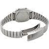 Женские цифровые часы Casio LA670WD-1 Серебристо-черный дизайн из нержавеющей стали