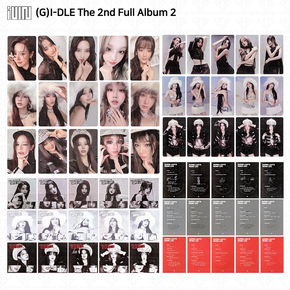 (G)I-DLE G-idle второй полный альбом 2 две фотокарточки мини-плакат открытка KPOP