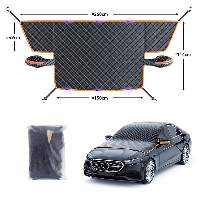 Thick Magnetic Oxford Car Snow Cover Frost Guard Durable Easy Install Windshield Ice Protector for All Cars Winter Outdoor Use