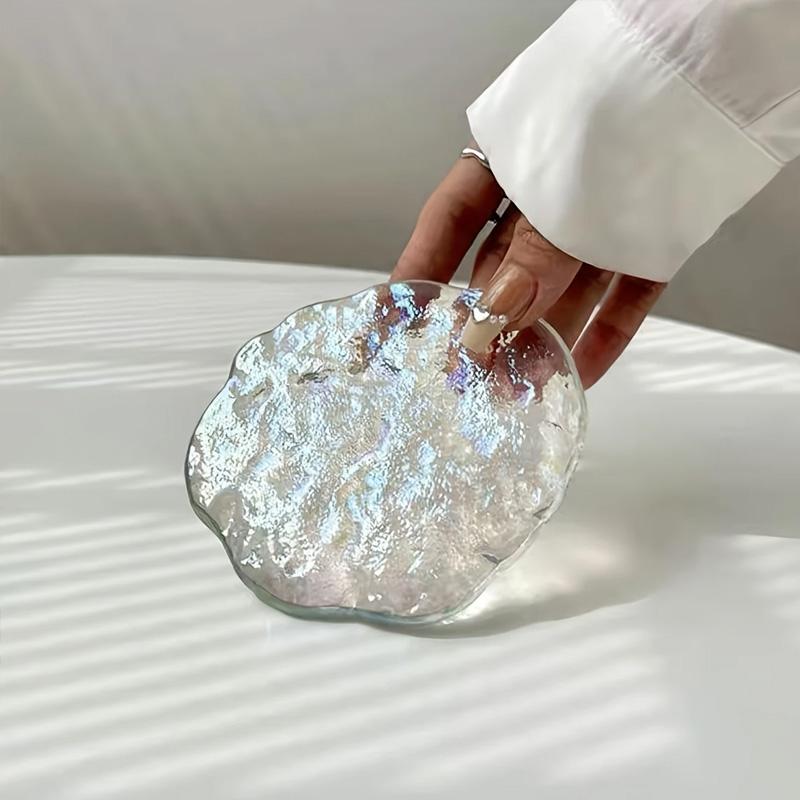 1 шт. подставка для льда, тающая под льдом, скандинавские стеклянные подставки для напитков, эстетичные утолщенные термостойкие подставки для женщин, подарок 10 см