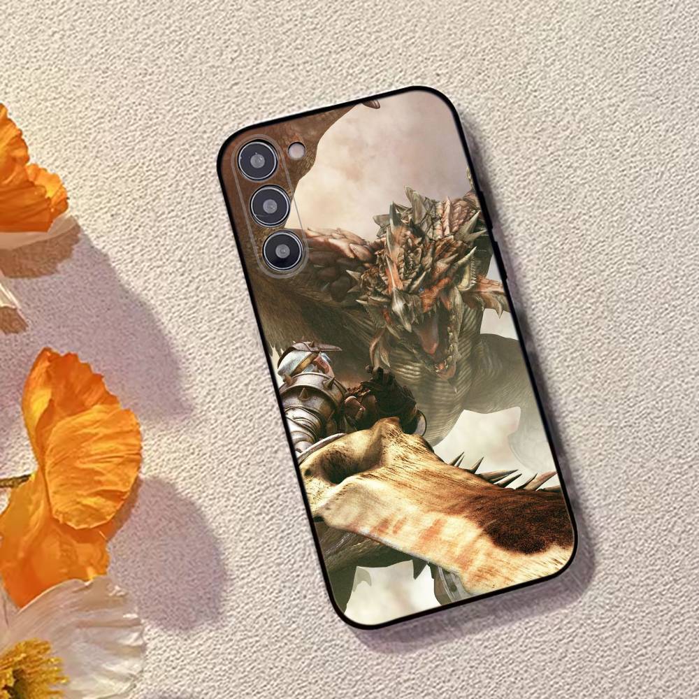 Чехол для телефона Game Monster H-Hunter для Samsung Galaxy A73, A72, A71, A70, A53, A52, A51, Мягкий силиконовый черный чехол