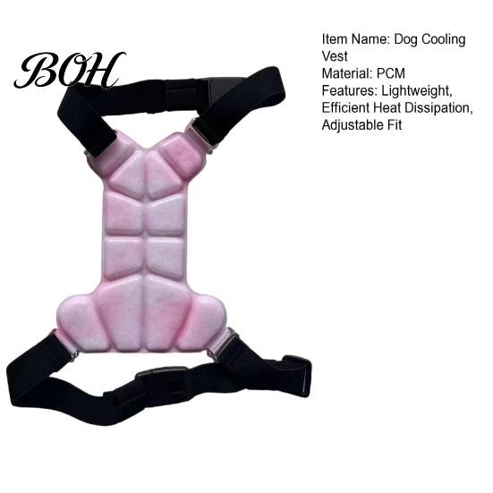 Pet Heat Stress Relief Gear Dog Cooling Vest, Breathable Coat with Gel Ice Packs, Summer Essentials for Hot Climate Jacket Large Medium Small