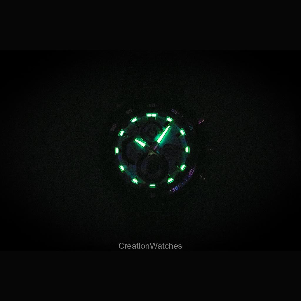 Casio Edifice Аналоговый Стандартный Хронограф Нержавеющая сталь Синий циферблат Кварцевый EFR-539DE-2AV 100M Мужские часы
