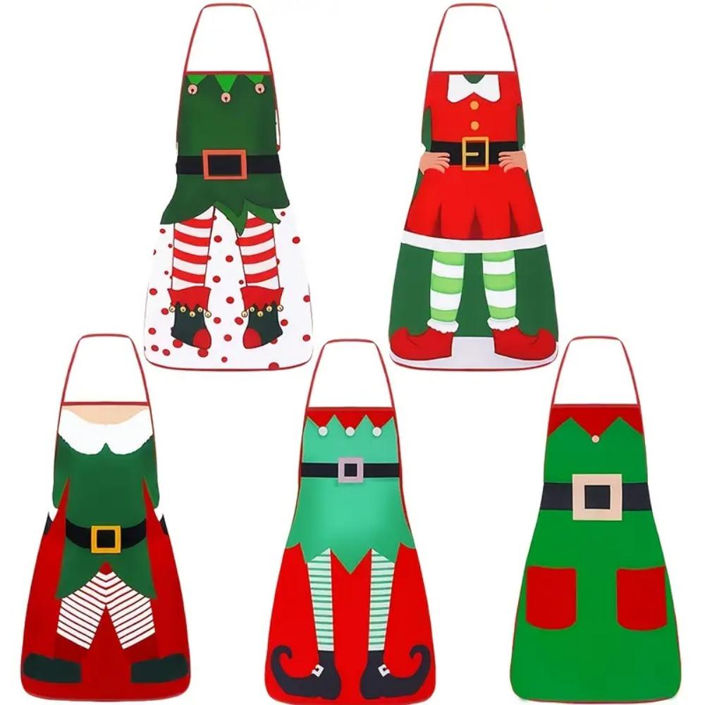 Funny Christmas Apron Santa Claus Xmas Waterproof Oilproof Noel Apron Merry Christmas Decor Feliz Navidad Happy New Year 2026
