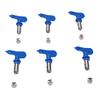 Набор из 6 шт. безвоздушных распылительных наконечников синий 211 315 417 515 517 523 Насадка для безвоздушного краскопульта для дома
