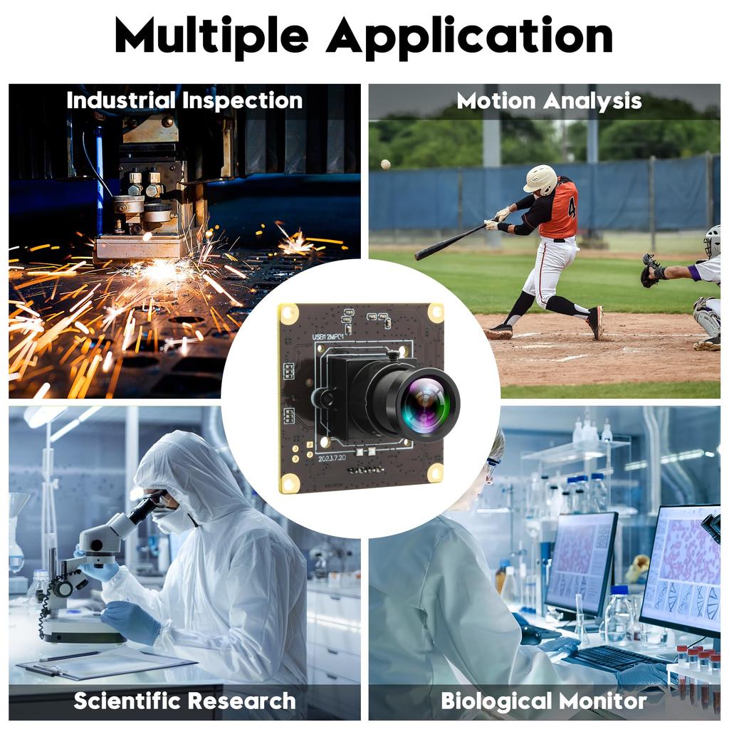 ELP 120FPS USB-камера 12MP 4K Камера для гольф-свинга с узким полем зрения 25 мм M12 для промышленного модуля Raspberry Mac OS, Высокоскоростной объектив, Компьютеры,