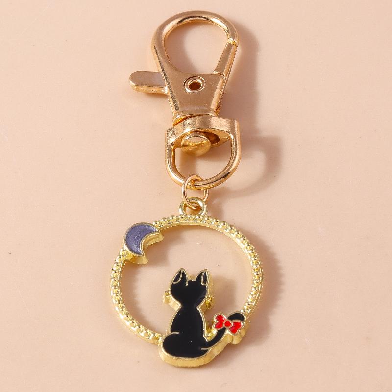 Cute Enamel Puppy Dog Cat Paw Keychain Footprint Keyring Pendants for Car Key Holder Handbag Decor DIY Pet  Jewelry  Gifts