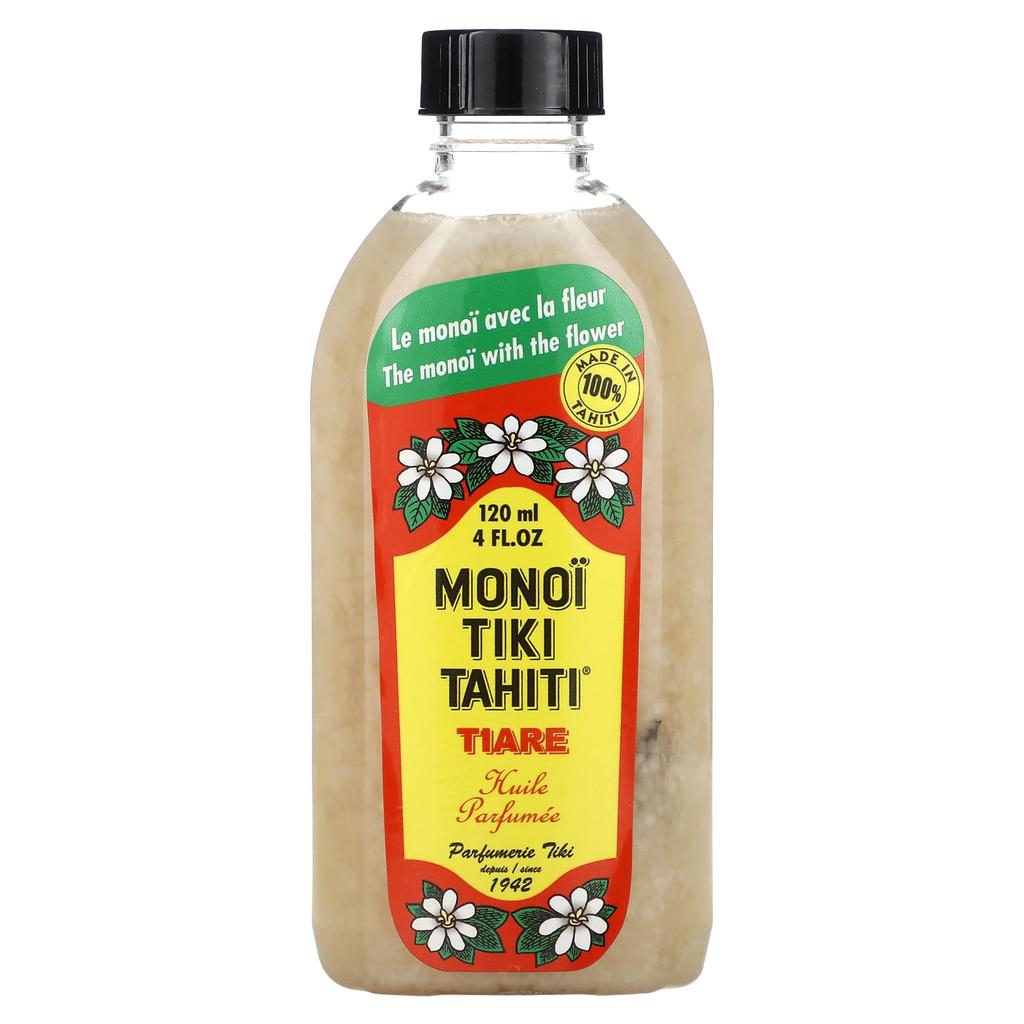 Monoi Tiare Tahiti Coconut Oil, Tiare (Gardenia), 4 Fl Oz (120 Ml)