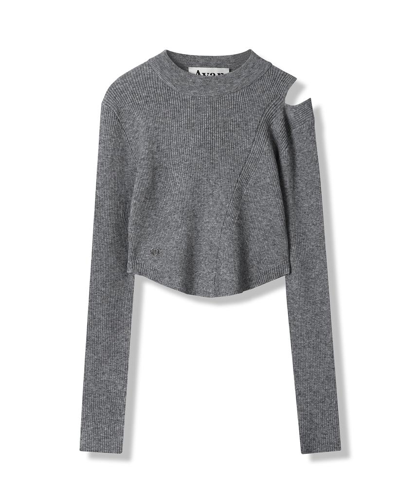 AVANDRESS Tati Hole Round Knit Ivory
